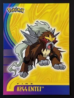 Pokemon Entei #244 Topps Johto League Champions - Image 1