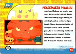 Pokemon TCG Peacemaker Pikachu Pokemon Topps Pikachu's Vacation 46 - Image 2