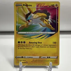 2020 Pokemon TCG Vivid Voltage Raikou Amazing Rare 050/185 NM One Owner - Image 1