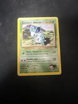 Pokemon TCG - Giovanni's Nidoran F 75/132 Gym Challenge Regular Unlimited D1 - Image 1