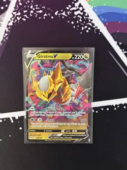 Pokemon TCG Lost Origin GIRATINA V 130/196 Holo Rare Ultra Rare - Image 1