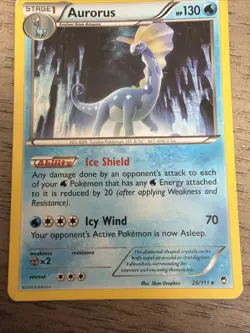 Aurorus Normal Rare XY - Furious Fists 26/111 NM Pokemon TCG MP-LP - Image 4