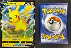 PIKACHU V 086/264 HOLO RARE V FUSION STRIKE POKEMON NM - Image 3