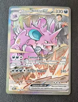 2025 Pokemon Team Rocket's Nidoking ex 233/182 Destined Rivals SIR Holo - Image 1