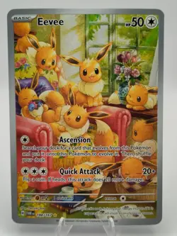 Pokemon TCG Eevee 188/167 Twilight Masquerade IR Pack Fresh - Image 1