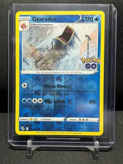 Gyarados 022/078 Reverse Holo Rare Pokemon 2022 Sword & Shield GO NM - Image 1