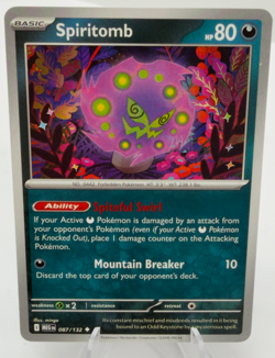 Pokemon TCG Spiritomb 087/132 Me01: Mega Evolution NM - Image 1