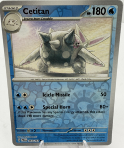 Pokemon TCG - Cetitan - 055/193 - Reverse Holo - Paldea Evolved - NM/M - Image 1