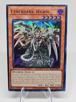 Cyberdark Wurm ALIN-EN027 Ultra Rare Yugioh Alliance Insight 1st - Image 1