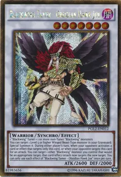 Blackwing Tamer - Obsidian Hawk Joe - PGL2-EN012 - Gold Secret Rare - Unlimited - Image 1