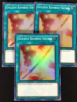 Yugioh Golden Bamboo Sword SHVA-EN054 1st Super x3 (NM) - Image 1