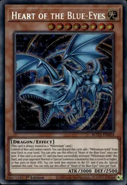 Heart of the Blue-Eyes EU 1st Ed Secret Rare ROTA-EN004 Yu-Gi-Oh! - Image 1