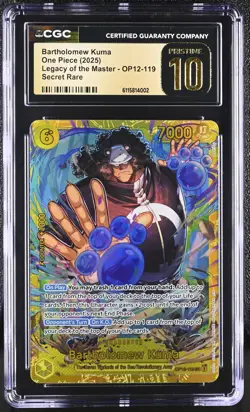 Bartholomew Kuma OP12-119 SEC CGC Pristine 10 One Piece Legacy of the Master - Image 1