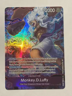One Piece TCG Monkey D. Luffy OP05 - 119 SEC English 2nd Anniversary Set Bandai - Image 1