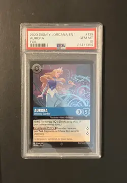 Disney Lorcana The First Chapter Aurora - Dreaming Guardian #139 FOIL PSA 10 - Image 1