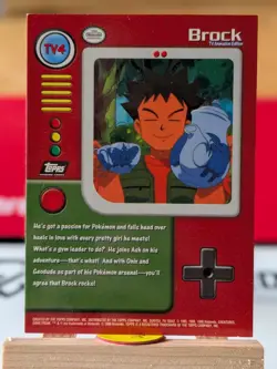 Topps Brock TV Animation Edition Pokemon TV4 - JA67 - Image 2