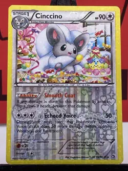 Cinccino RC19/RC25 Legendary Treasures Radiant Reverse Holo Pokemon TCG 2013 LP - Image 3