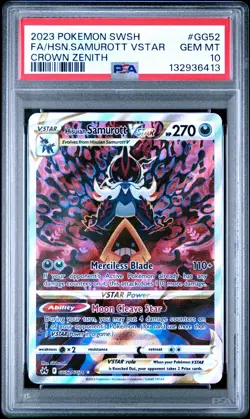 Hisuain Samurott VSTAR GG52/GG70 PSA 10 - 2023 Pokemon Crown Zenith Galarian - Image 1
