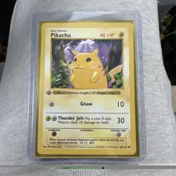 Pokemon TCG - Pikachu - 1st Edition Shadowless - 58/102 - NM - Image 1