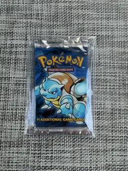 1999 Wizards of the Coast Pokemon Base Set Booster Pack - Blastoise - SEALED 742818061582 - Image 1