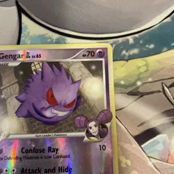 Gengar GL 2009 Rising Rivals 40/111 Reverse Holo Gym Leader’s Fantina Pokemon MP - Image 5