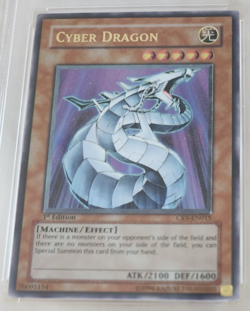 2005 YU-GI-OH! CRV-CYBERNETIC REVOLUTION 1ST ED-ULTIMATE RARE CYBER DRAGON PSA 7 - Image 2