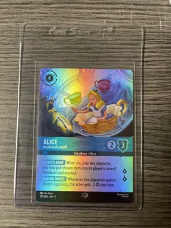 Disney Lorcana Alice Accidentally Adrift Fabled 217/204 Epic FOIL - Image 1