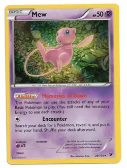 Pokemon Card: Mew HOLO 29/124 Fates Collide Set Rare! NM - Image 1