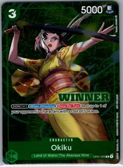 Okiku (Winner Pack Vol. 4) OP01-035 English One Piece Promotion Cards - NM - Image 1