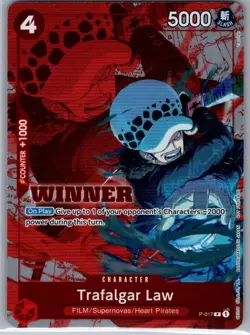 Trafalgar Law (Winner Pack Vol. 7) P-017 English One Piece Promotion Card - NM - Image 1