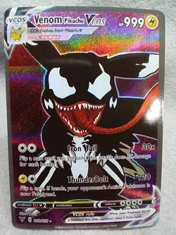 Venom Pikachu Pokemon Fan Art Card! - Image 1