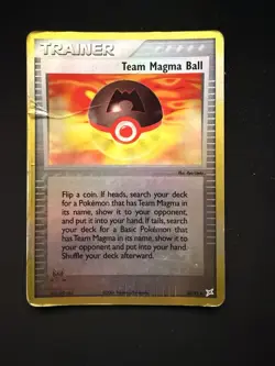 Team Magma Ball 80/95 Team Magma vs Team Aqua Reverse Holo Pokemon Card TCG - Image 1