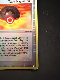 Team Magma Ball 80/95 Team Magma vs Team Aqua Reverse Holo Pokemon Card TCG - Image 2
