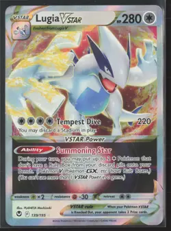 Lugia VSTAR Ultra Rare SWSH12: Silver Tempest 139/195 NM Pokemon Card - Image 1