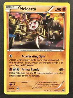 Meloetta 85/162 BREAKthrough Rare Holo Pokemon Card NEAR MINT - Image 1