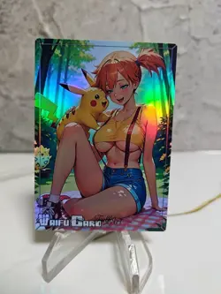 Misty Trading Card Waifu Goddess Story Anime Girl holo Karte Manga Full Art - Image 1
