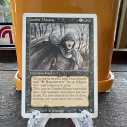 Magic: The Gathering Revised Edition Zombie Master Creature Card - Image 1