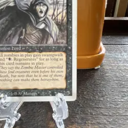 Magic: The Gathering Revised Edition Zombie Master Creature Card - Image 4