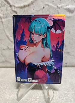 Morrigan Aensland Trading Card Waifu Goddess Story Anime Girl holo Karte Manga - Image 1