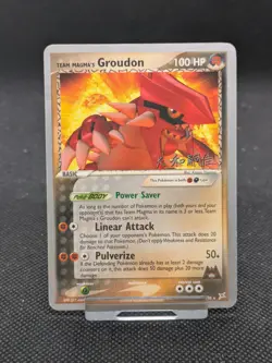 Pokemon Card Team Magma's Groudon 9/95 World Championships 2004 LP-NM - Image 1