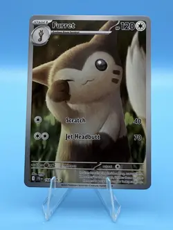 Furret 168/159 Sv09: Journey Together Illustration Rare Holo Pokemon Tcg Card NM - Image 1