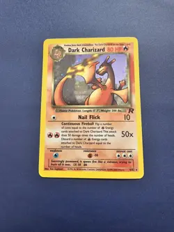 Dark Charizard 4/82 Holographic Pokemon Card Team Rocket - Image 2