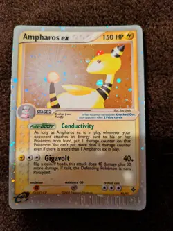 Pokemon Card Ampharos EX 89/97 Ex Dragon Set Holo Rare Played - Image 3