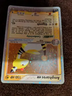 Pokemon Card Ampharos EX 89/97 Ex Dragon Set Holo Rare Played - Image 5