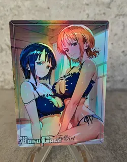 Nami Trading Card Waifu Goddess Story Anime Girl holo Karte Manga Full Art - Image 1