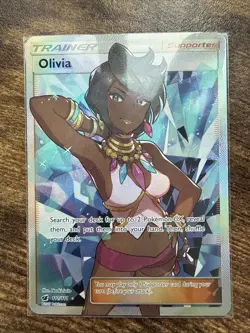 Pokemon TCG Olivia Crimson Invasion Full Art Ultra Rare Trainer Card 111/111 - Image 1