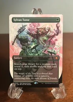 Magic the Gathering Sylvan Tutor 59 Borderless SPG Special Guest LP Bloomburrow - Image 1