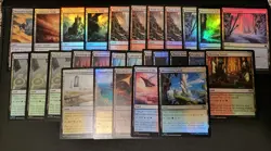 MtG Magic FOIL Non-Basic Land Lot - Image 1