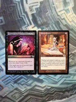 MTG Foil Liliana's Caress Core Set 2011 & Noetic Scales Urza’s Saga both EX/LP- - Image 2
