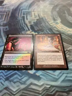 MTG Foil Liliana's Caress Core Set 2011 & Noetic Scales Urza’s Saga both EX/LP- - Image 4